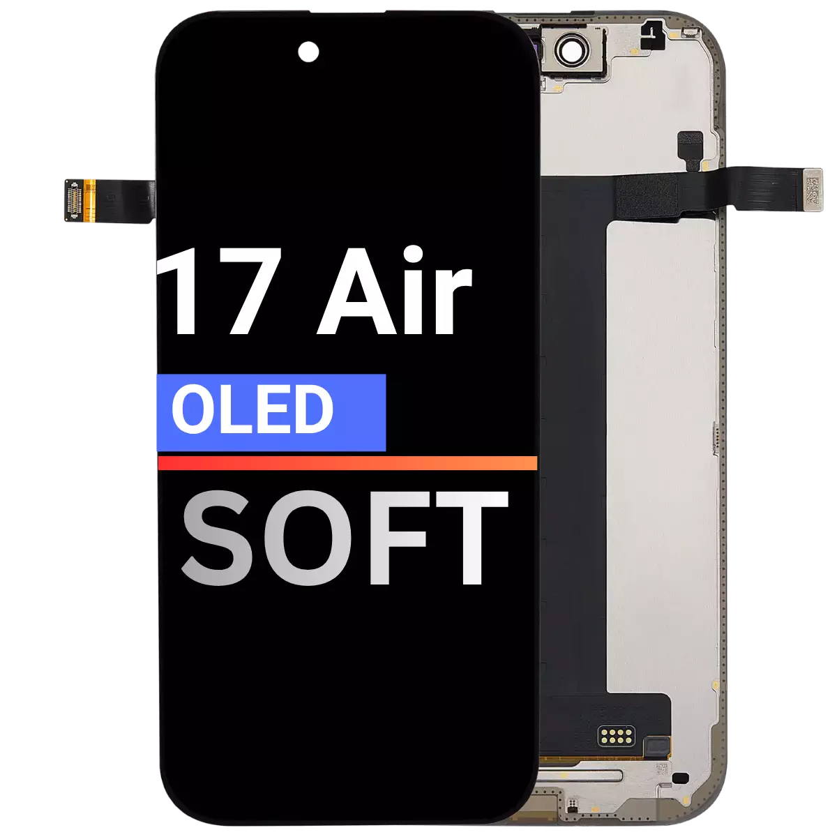 OLED Assembly Compatible For Apple iPhone 17 Air : Soft OLED 120hz : Soft OLED