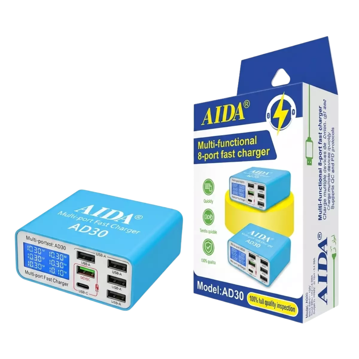 Multifunctional Charger With Displays Ad-30