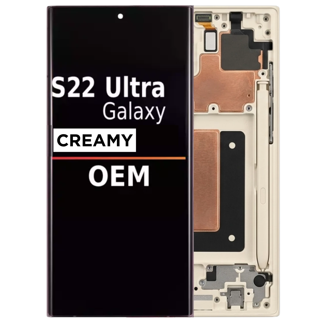 OLED Assembly Compatible For Samsung Galaxy S22 Ultra 5g With Frame - OLED : OLED